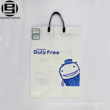 Belt soft loop handle plastic shopping bag with printing